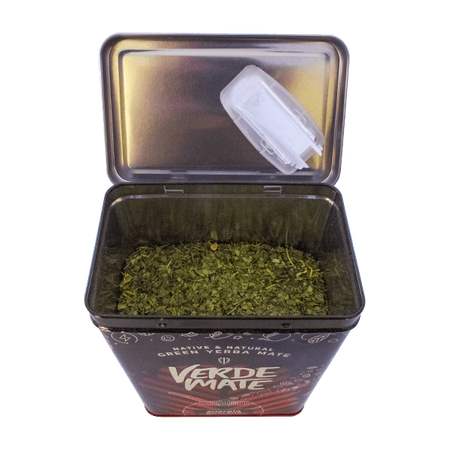 Yerbera – Fém doboz + Verde Mate Green Energia Guarana 0,5 kg