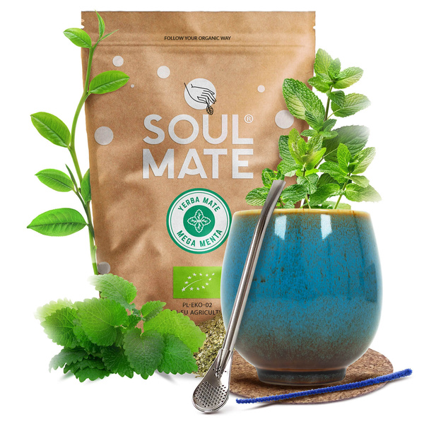 Yerba Mate készlet Soul Mate 500g 0,5kg Mate Tök + Bombilla