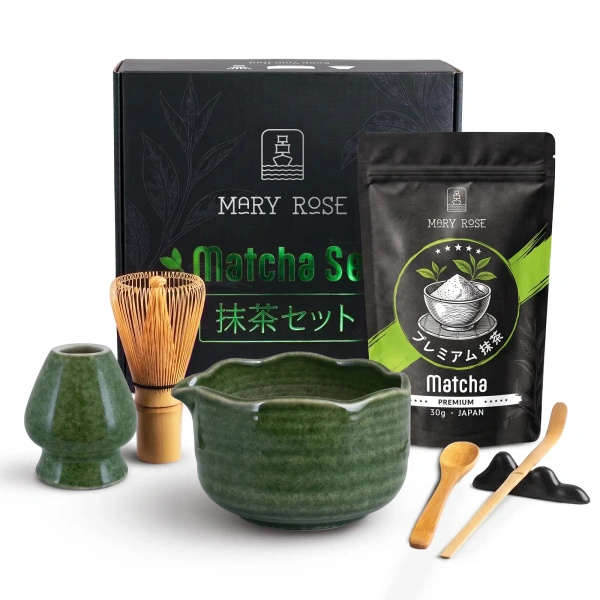 Ajándékcsomag: prémium japán matcha + matchawan + bambuszkiegészítők