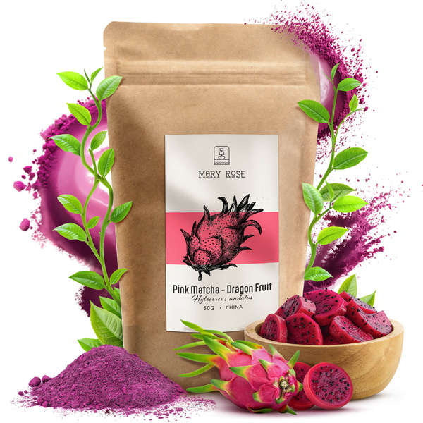 Mary Rose – Pink Matcha – Sárkánygyümölcs (por) 50 g
