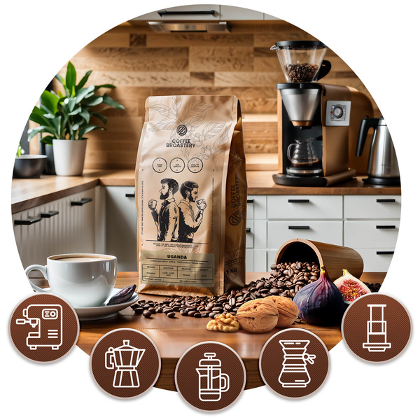 Bro Coffee Roastery - Egész kávébabos Uganda Kanyenye Speciality 1kg