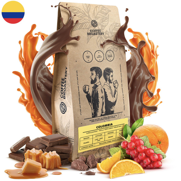 Bro Coffee Roastery - Egész kávébabos Colombia Medellin Premium 400g