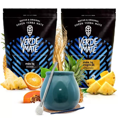 Yerba mate készlet Verde Mate kerámia kalácsa bombilla