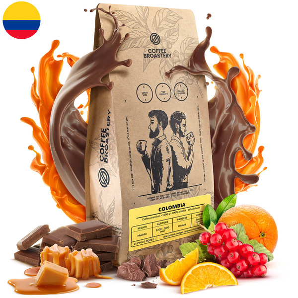 Bro Coffee Roastery - Egész kávébabos Colombia Medellin Premium 1kg