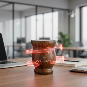 TermoMate Cebador – termosbögre yerba matéhoz – 190 ml (fa színű)