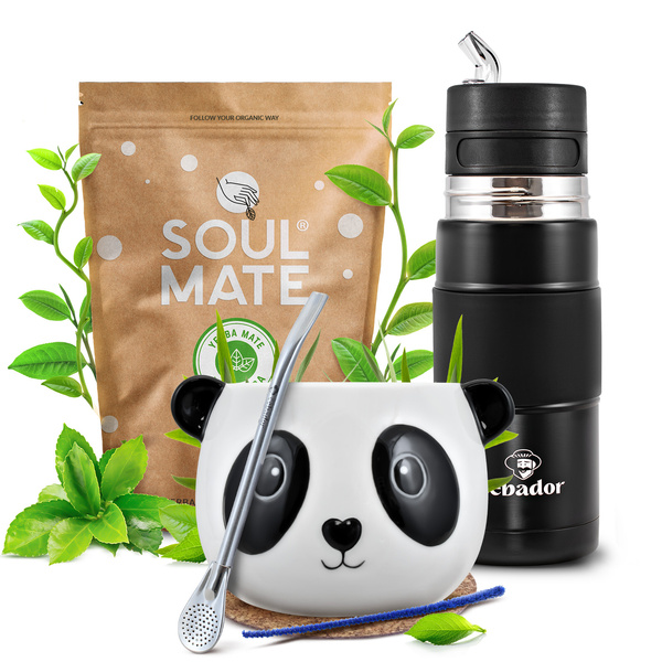 Yerba Mate készlet Soul Mate Elaborada 500g 0,5kg Yerbomos + Mate Tökre + Bombilla