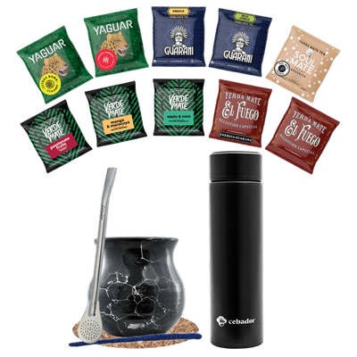 Yerba Mate 500g Mate tök 10x50g termosz készlet