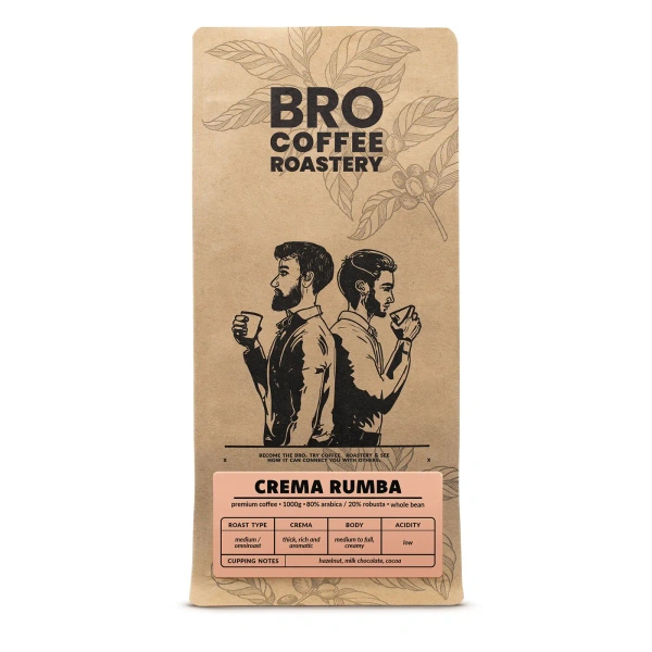Bro Coffee Roastery – Szemes kávé Crema Rumba 1 kg