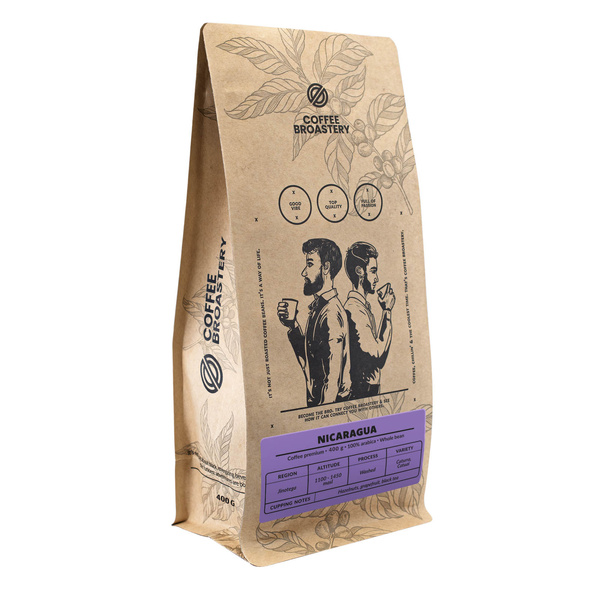 Bro Coffee Roastery - Egész kávébabos INicaragua Colibrí Azul Speciality 400g