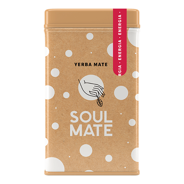 Yerbera – Fém doboz + Soul Mate Orgánica Energia 0,5 kg