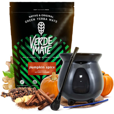 Induló Készlet Yerba Mate Verde Mate Pumpkin Spice 500 g + tök Caldero Üst
