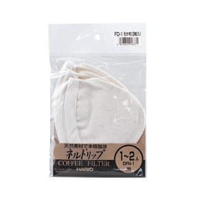 Vászon kávészűrők – Hario Woodneck Drip Pot 1 Cup (3 db)