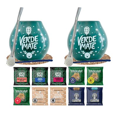 Yerba mate párkapcsolati ajándékkészlet 10 x 50g