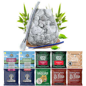 Yerba Mate 10x50g 500g mintakészlet + kiegészítők