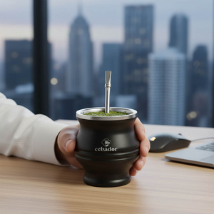 TermoColador – termosbögre yerba matéhoz – 190 ml (fekete)