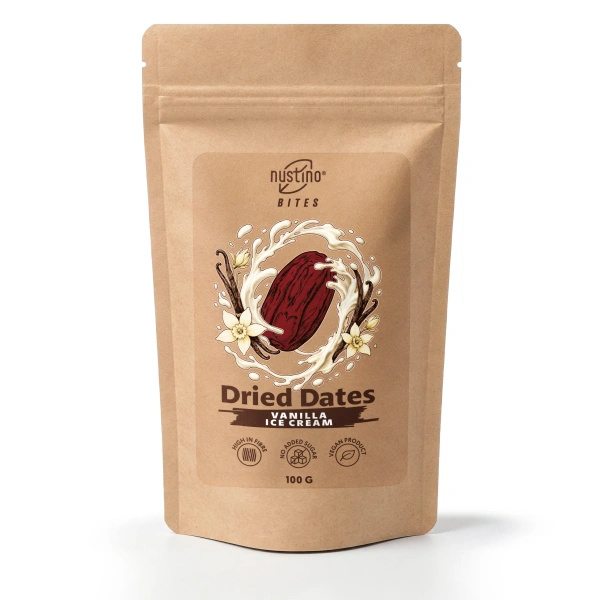 Nustino Bites – Szárított Datolya – Vanilla Ice Cream 100 g