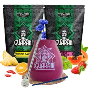 Yerba Mate Guarani gyümölcs Calabash készlet 2x500g