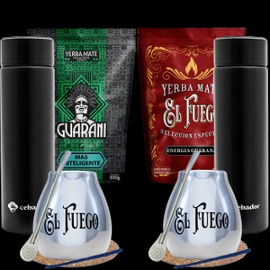 Yerba Mate készlet két személyre 2x0.5kg termosz 