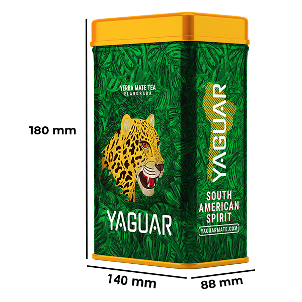 Yerbera – Fém doboz + Yaguar Pomelo 0,5 kg
