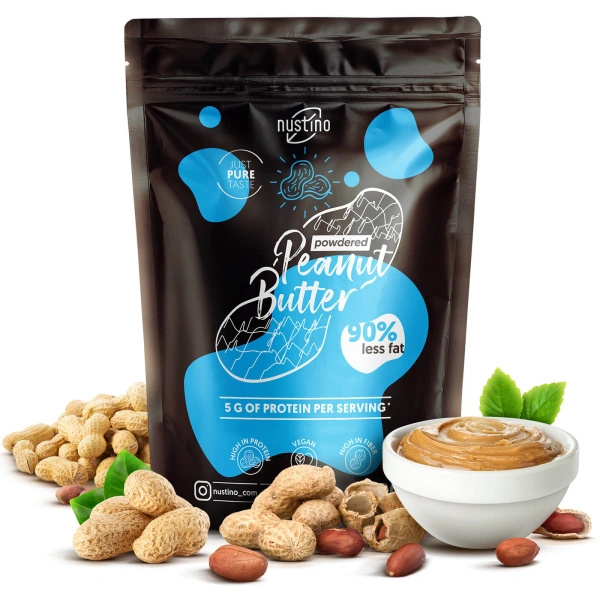 Porított mogyoróvaj-ajándékcsomag Nustino: Pure + Chocolate + Pistachio & Chocolate 3x400g