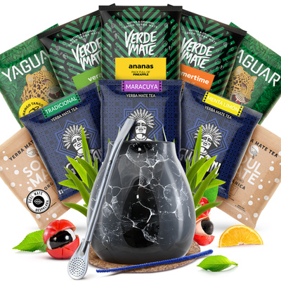 Yerba Mate induló készlet Kalácsa Bombilla 10x50g