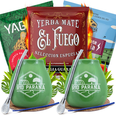 Yerba Mate Energia készlet két személyre Kalácsa Bombilla