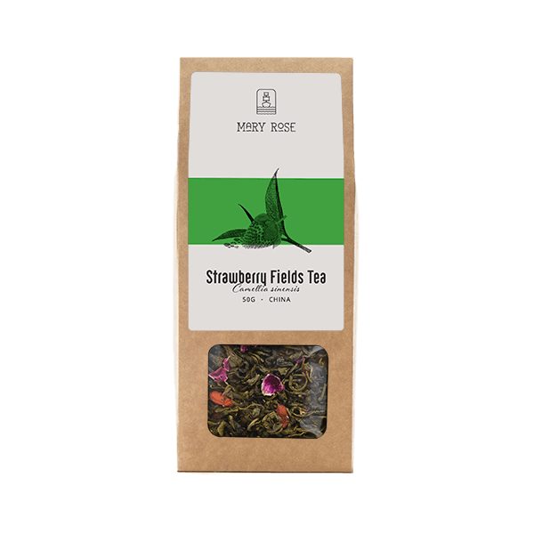 Mary Rose - Strawberry Fields zöld tea - 50g