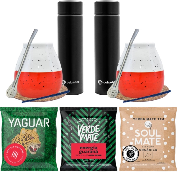 Yerba Mate induló készlet páros termoszokhoz 3x50g
