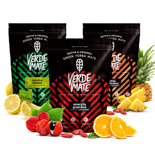 Yerba Mate készlet Verde Mate Gyümölcsös 3x400g