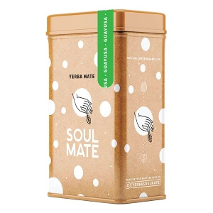 Yerbera – Fém doboz + Soul Mate Orgánica Guayusa 0,5 kg