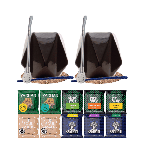 Yerba Mate készlet 10x50g 2x Mate Tökre + 2x Bombilla