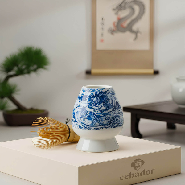 Kusenaoshi – kerámia chasen tartó – Dragon