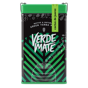 Yerbera – Fém doboz + Verde Mate Green Cactus de Juarez 0,5 kg