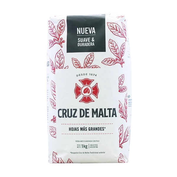 Yerba Mate Elaborada készlet: El Fuego 1kg + Cruz de Malta 1kg