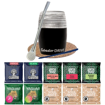 Yerba Verde Mate zöld 10x50 Mate Cup Drive készlet