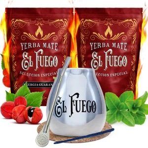 Yerba Mate készlet 1KG A LEGERŐSEBB FAJ El Fuego