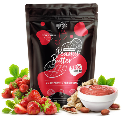 Nustino - porított mogyoróvaj - Strawberry 400g