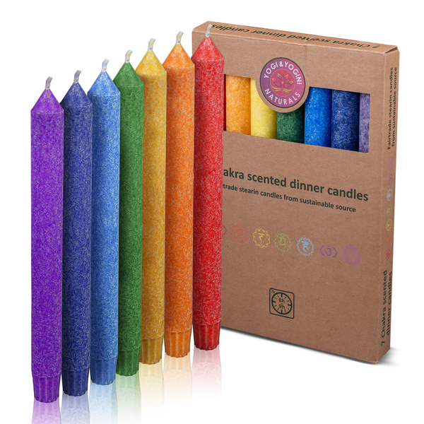 Illatos magas gyertyák (nagy) - Hét Csakra