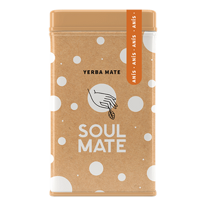 Yerbera – Fém doboz + Soul Mate Orgánica Anís 0,5 kg