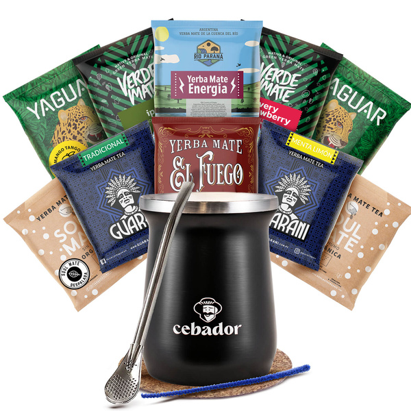 Yerba Mate induló készlet 10x50g 500g TermoMate + Bombilla
