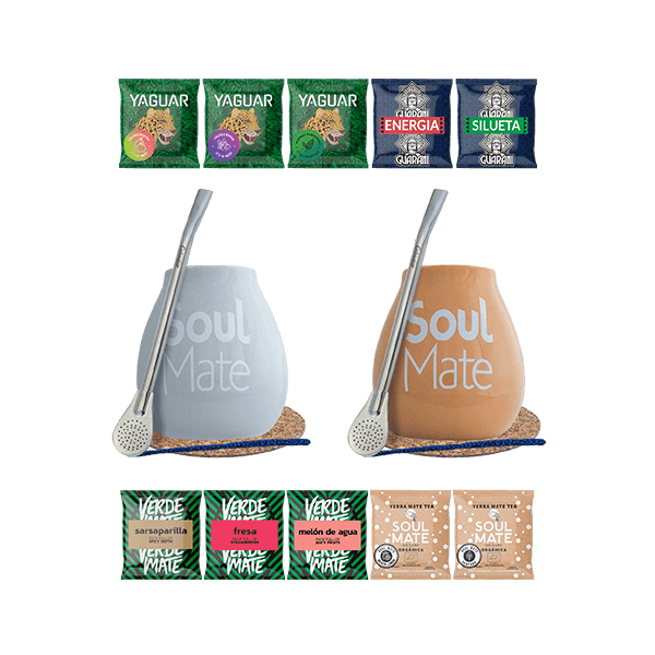 2x matero + Yerba Mate 10x50g