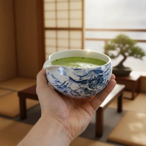 Ceremoniái matcha teafőző készlet: japán BIO matcha 30g + kiegészítők
