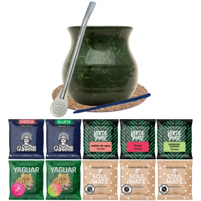 Induló készlet Yerba Verde Mate Zöld 10x50g