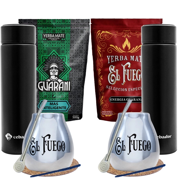 Yerba Mate készlet két személyre 2x0.5kg termosz 