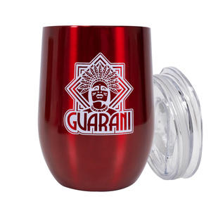 TermoLid – hőszigetelt yerba mate bögre fedéllel – Guarani (piros) – 350 ml