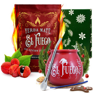 Téli ajándékkészlet Yerba Mate El Fuego Energia 0,5kg