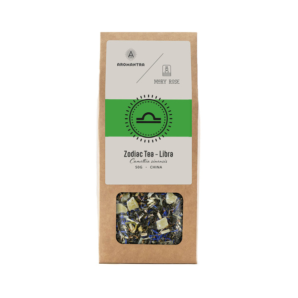Aromantra x Mary Rose – Állatövi tea – Mérleg (zöld tea) 50 g