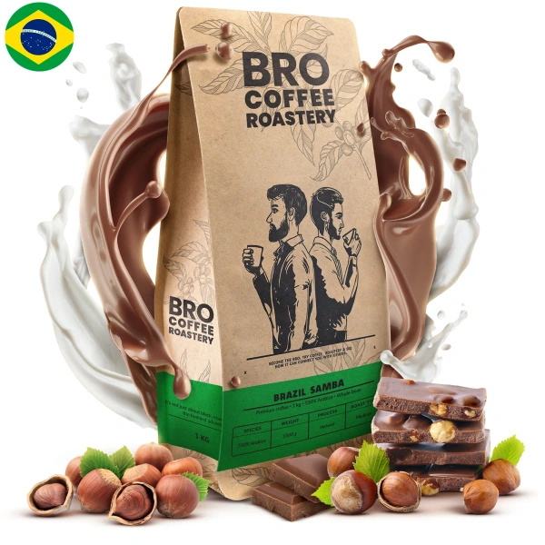 Bro Coffee Roastery – Egész kávébabos Brazil Samba Premium 1kg