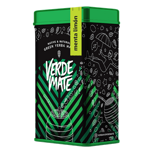 Yerbera - konzervdoboz + Verde Mate Zöld Menta Limon 0.5kg 