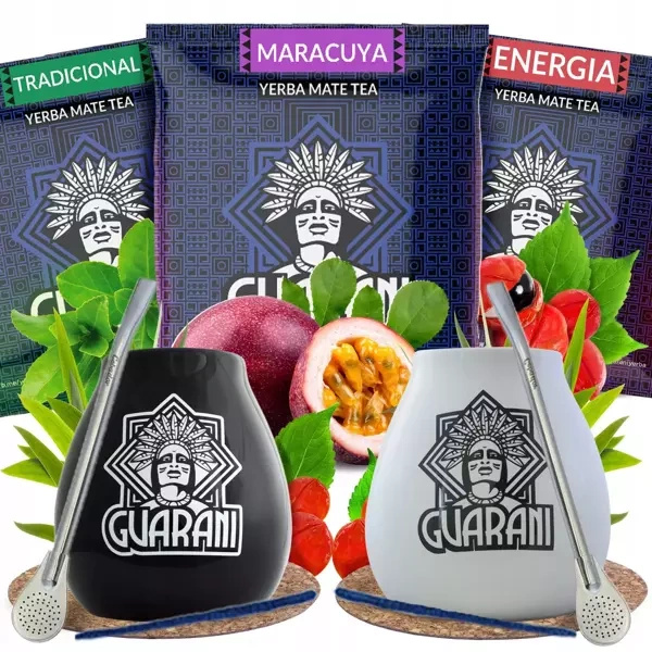 Yerba Mate készlet két személyre 3x50g 150g 2x Kalácsa + 2x Bombilla